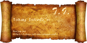 Tokay István névjegykártya