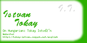 istvan tokay business card